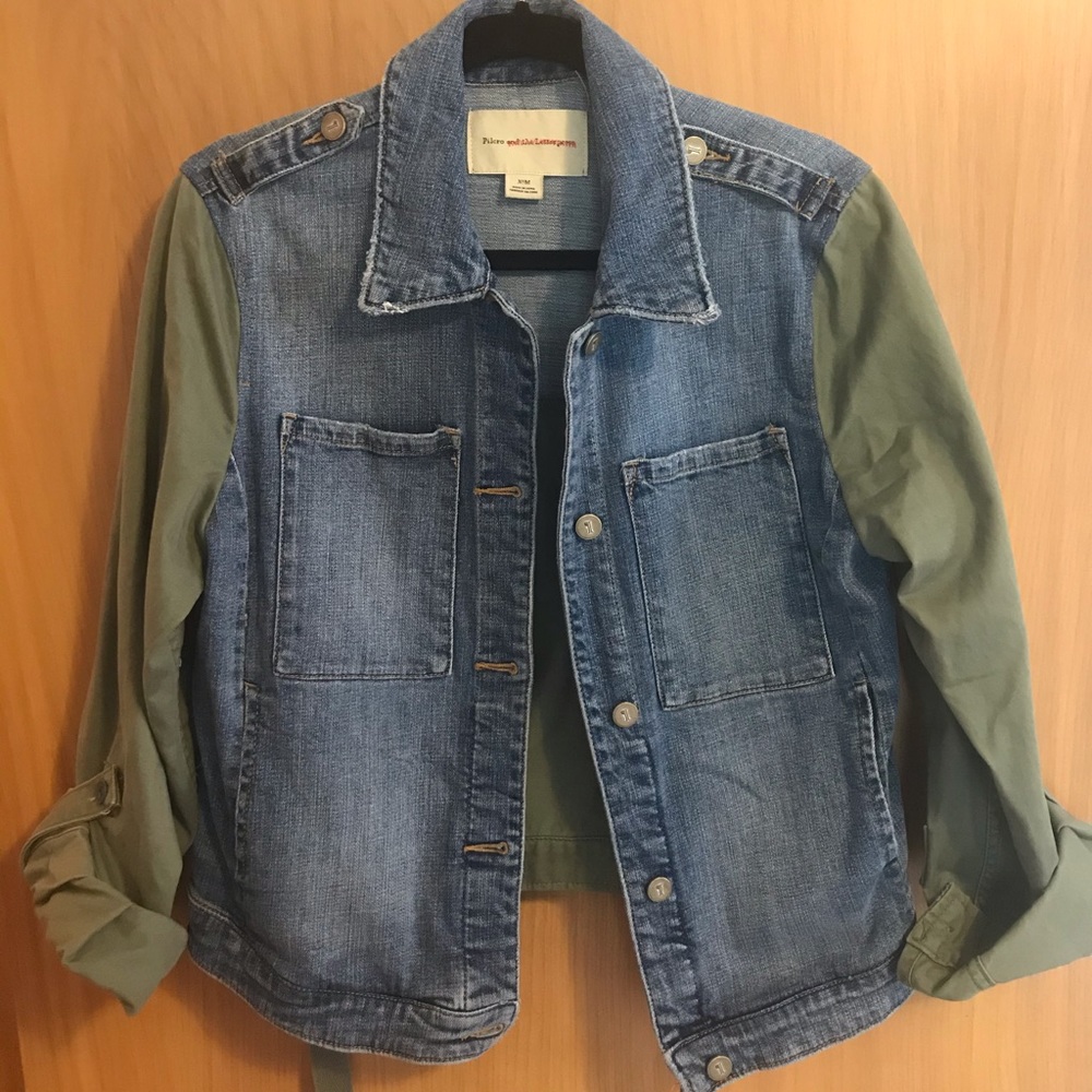 Anthropologie | Pilcro Denim Military Jacket